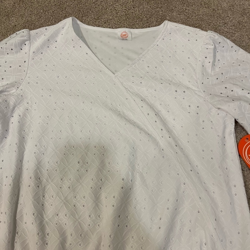 Wonder Nation Eyelet Wrap Style Top - Picture 2 of 7